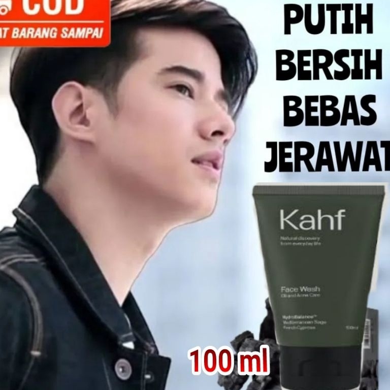 KAHF OIL  ACNE CARE FACE WASH 1ML sabun cuci muka pria v I2U6