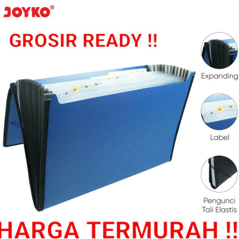 

KODE L19L JOYKO EXPANDING FILE FOLIO F4 13 POCKETS MAP HARMONIKA SERBAGUNA ORGANISER DOKUMEN EF2538