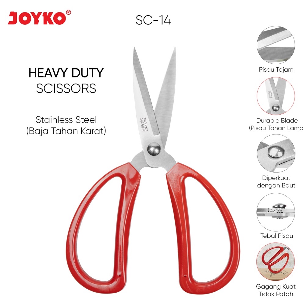 

KODE N93N Gunting Scissors Joyko SC14