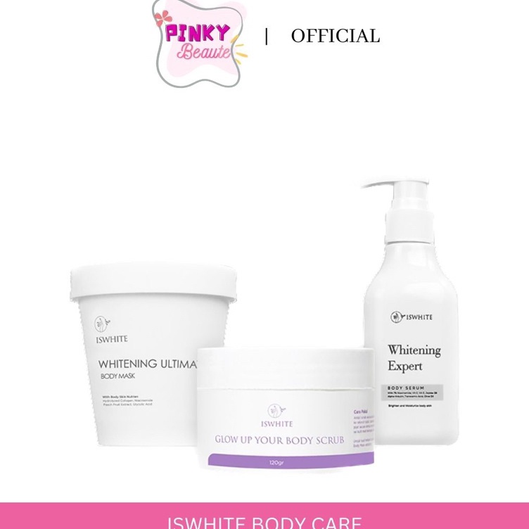 READY  ISWHITE Whitening Ultimate Body Mask  ISWHITE Whitening Body Serum Expert with Niacinamide 7 