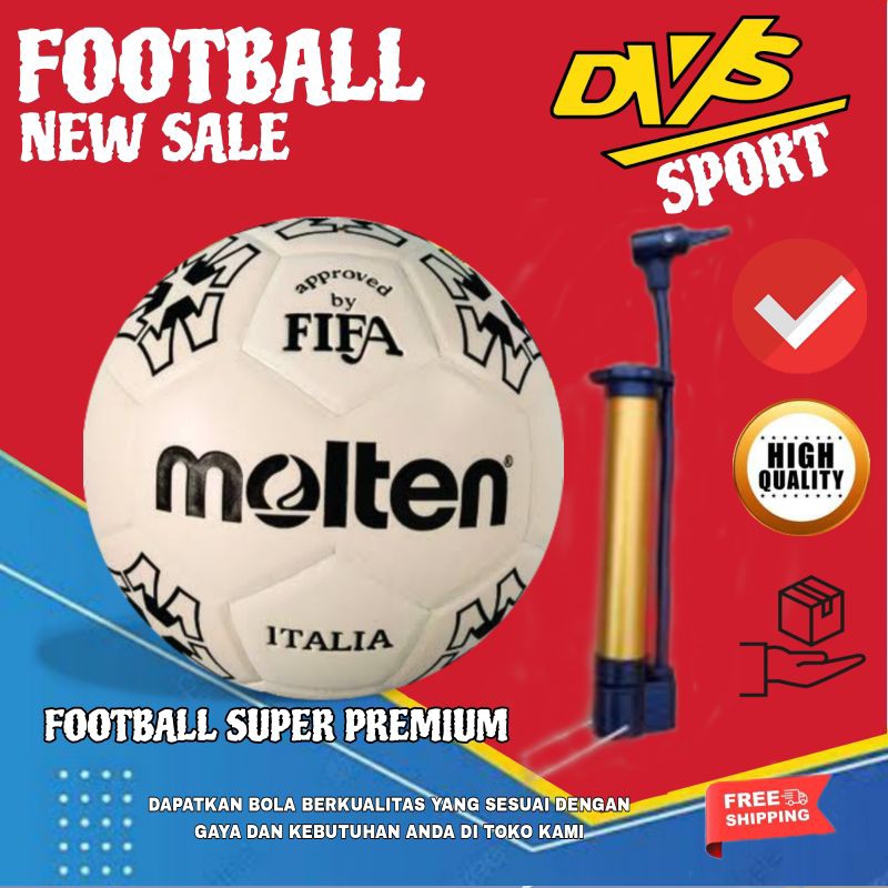 Bola Sepak Press Berkualitas Size 5 Bola Kaki Molten
