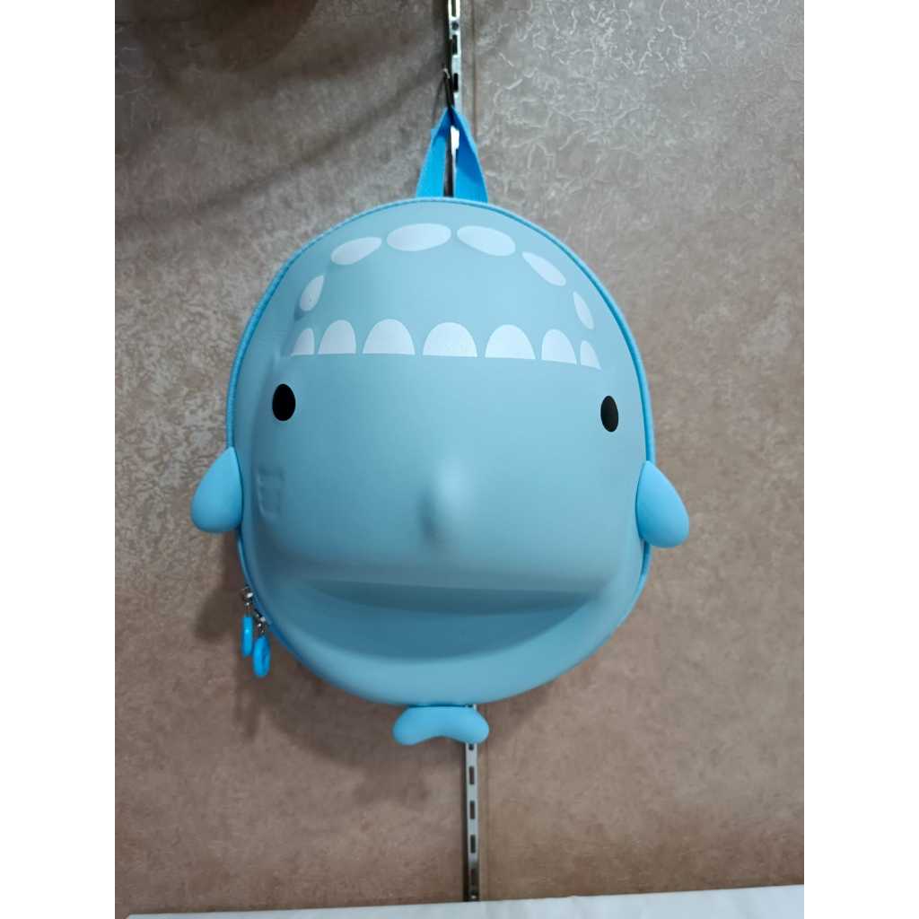 TAS ANAK HIU SZ. 10 INCH / TAS BABY SHARK / TAS HIU LUCU / BABY SHARK BAG