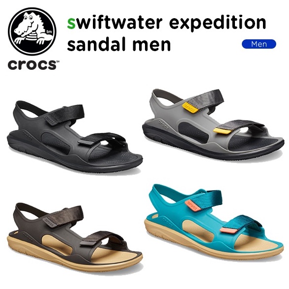 READY  Crocs  Crocs Pria  Sepatu Sandal  Sandal Crocs  Sandal Gunung  Swiftwater Expedition Sandal B
