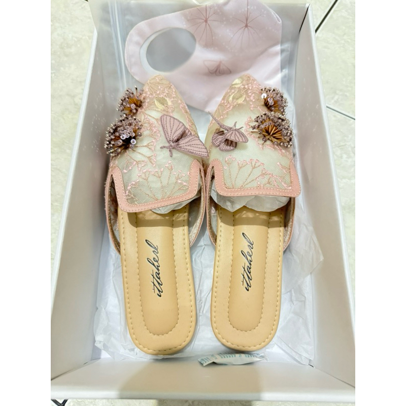 Ittaherl Dandelion Mules Blush Sz 37 (include Mask）