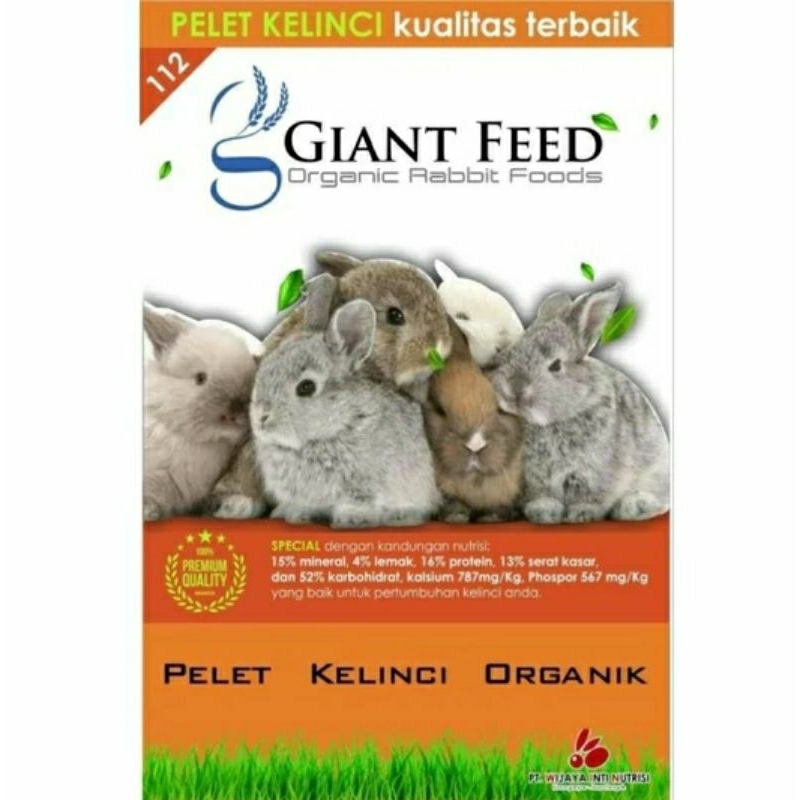 Giant Feed Pelet Kelinci Organik Repack