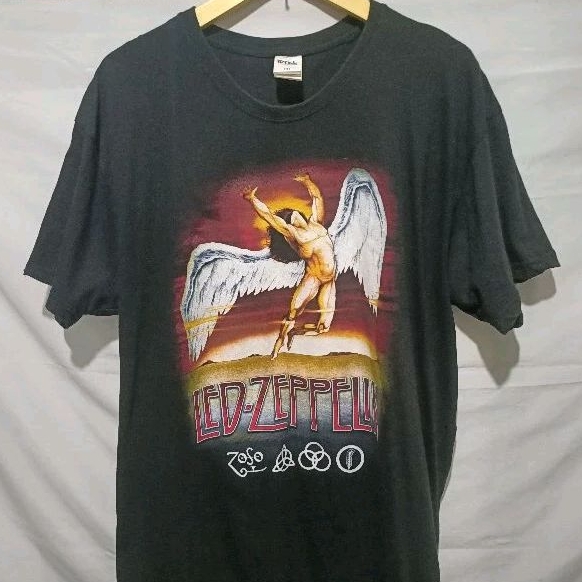 kaos band kaos musik Led Zeppelin VG 2nd Original