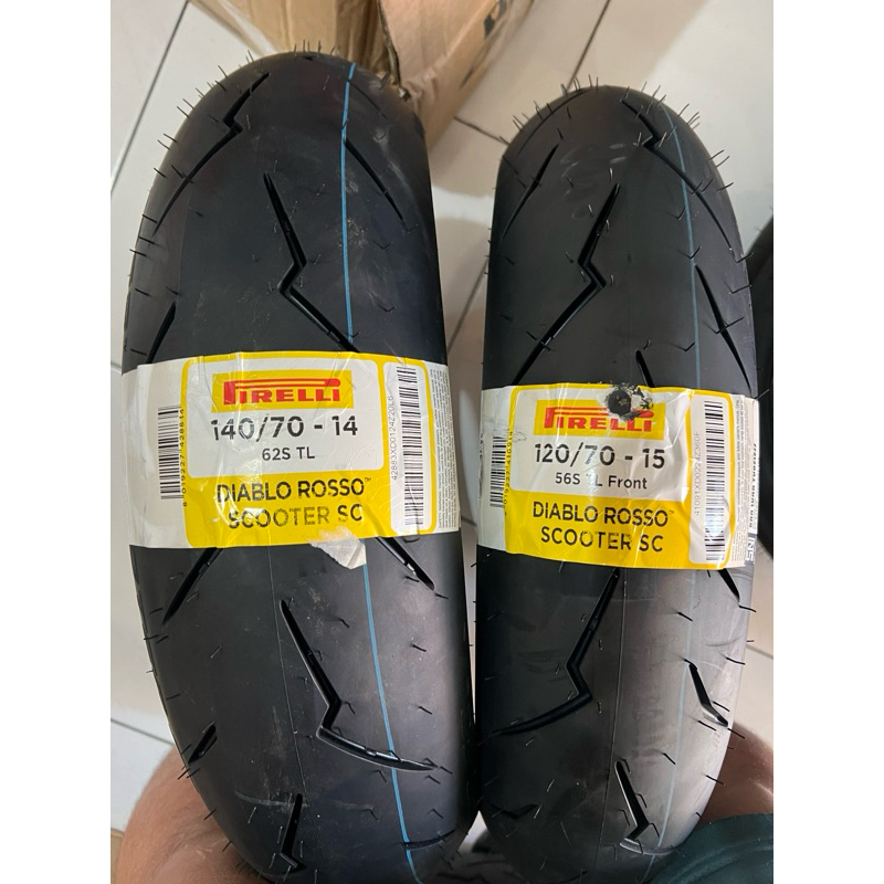 Ban XMAX PIRELLI DIABLO ROSSO SC 140/70-14 & 120/70-15