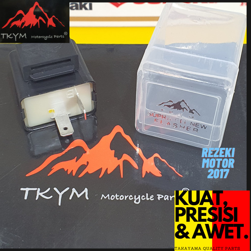 FLASHER FLASER SEIN SEN RELAY HONDA GRAND PRIMA SUPRA KARISMA MIO JUPITER SEMUA MOTOR TAKAYAMA