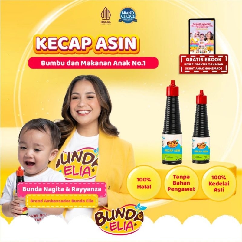 

ADY78 Bumbu Bunda Elia Kecap dan Saus MPASI Tanpa Pengawet