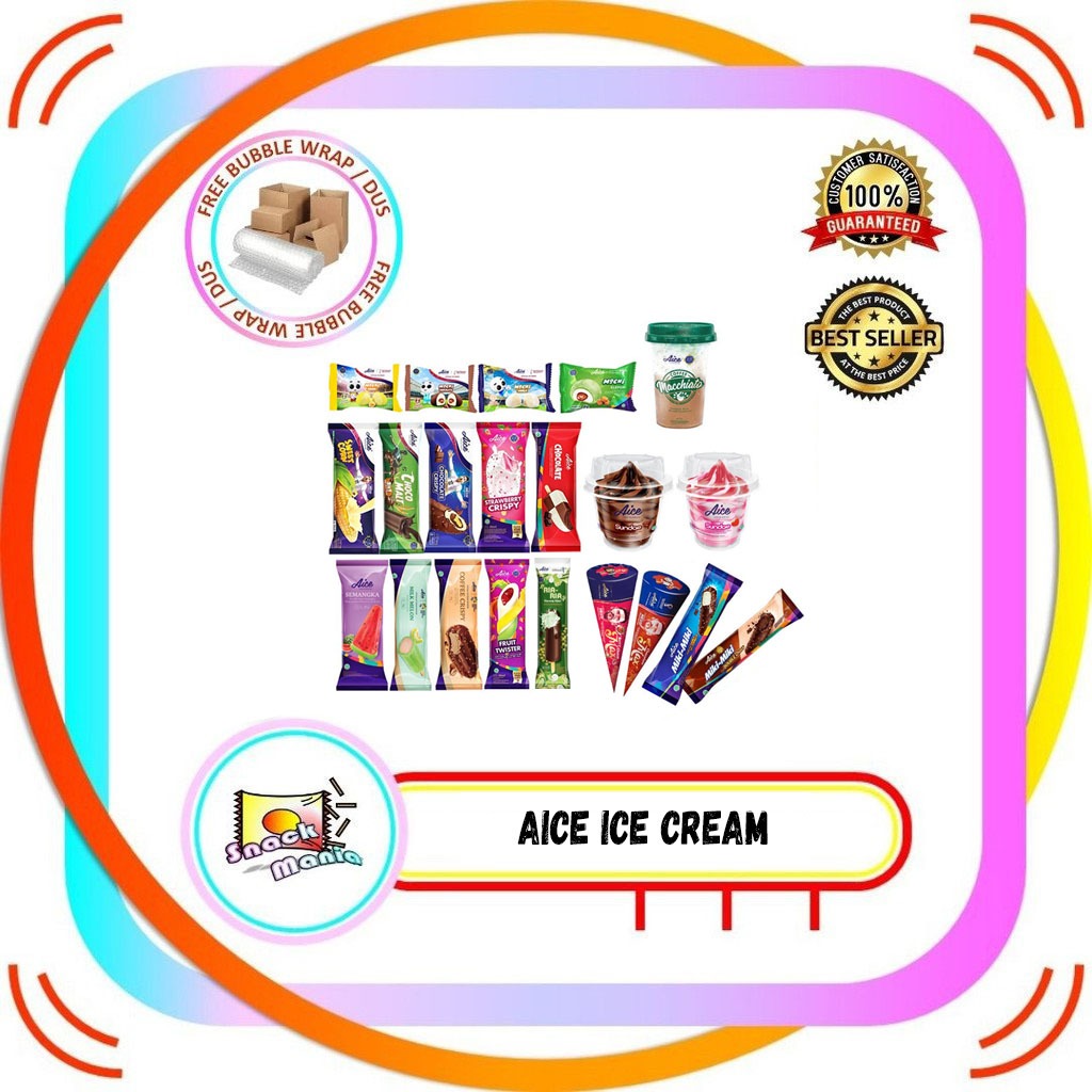 

AICE Ice Cream Mochi | Chocolate | Strawberry Crispy Cone Es Krim