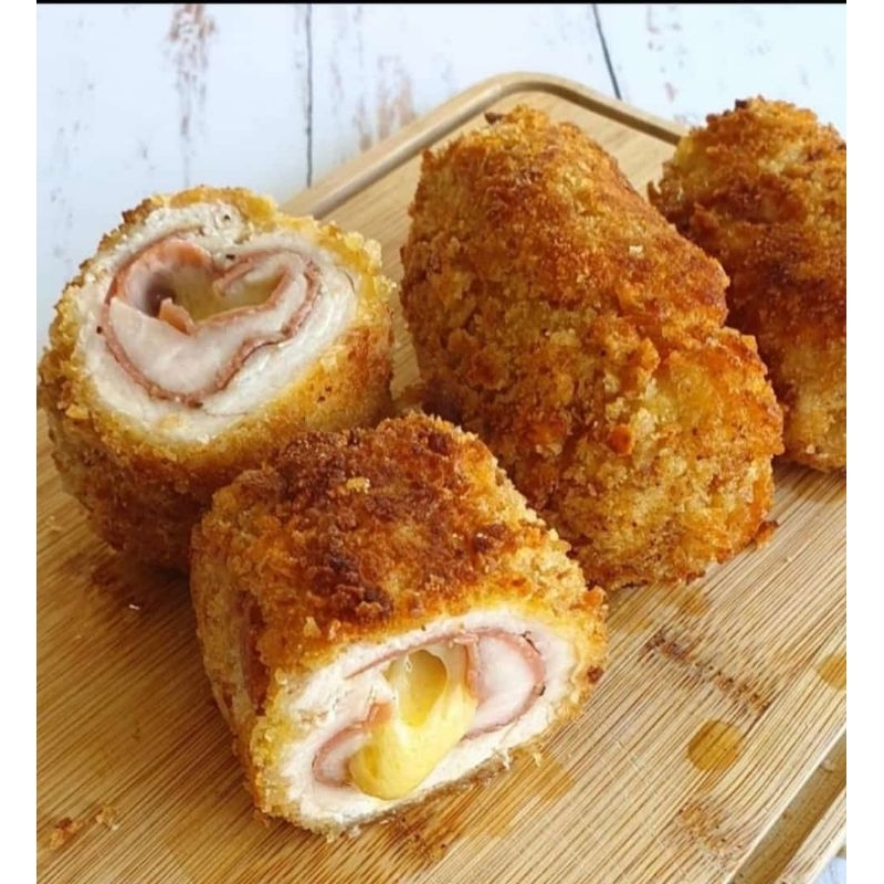 

Frozen Food Chicken Cordon Bleu Roll 5 Pcs/Cordon Bleu/Dimsum Chicken Cordon Bleu