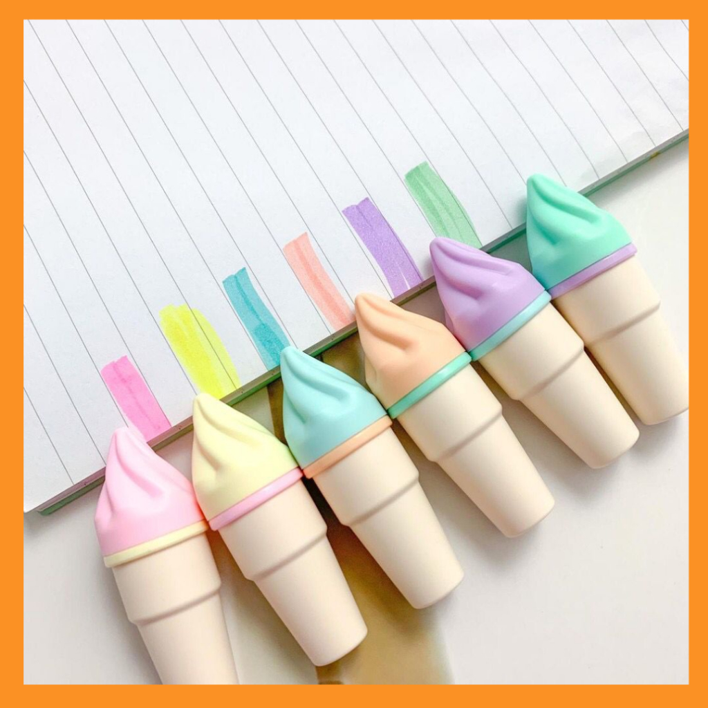 

Stabilo lucu bentuk es krim Q-173 isi 6 warna