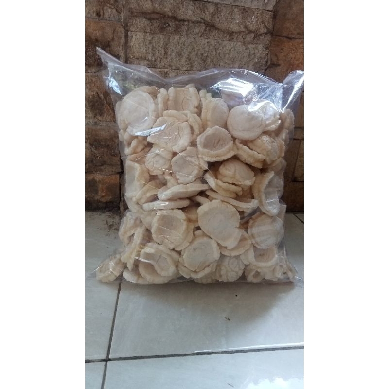 

500gram kerupuk kempalang, kerupuk rasa ikan ,kerupuk tebal