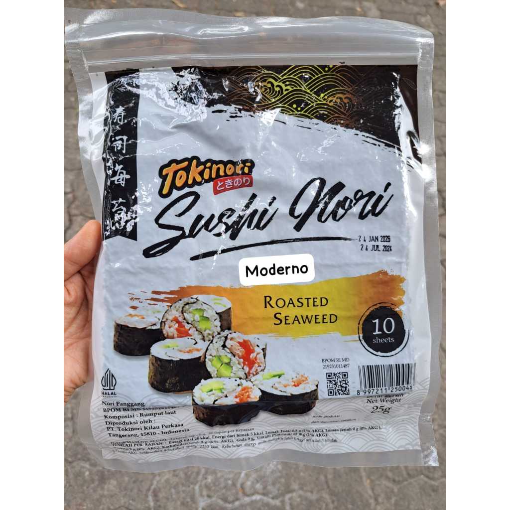 

TokiNori sushi nori 10 sheet - Tokinori Rumput laut isi 10 lembar