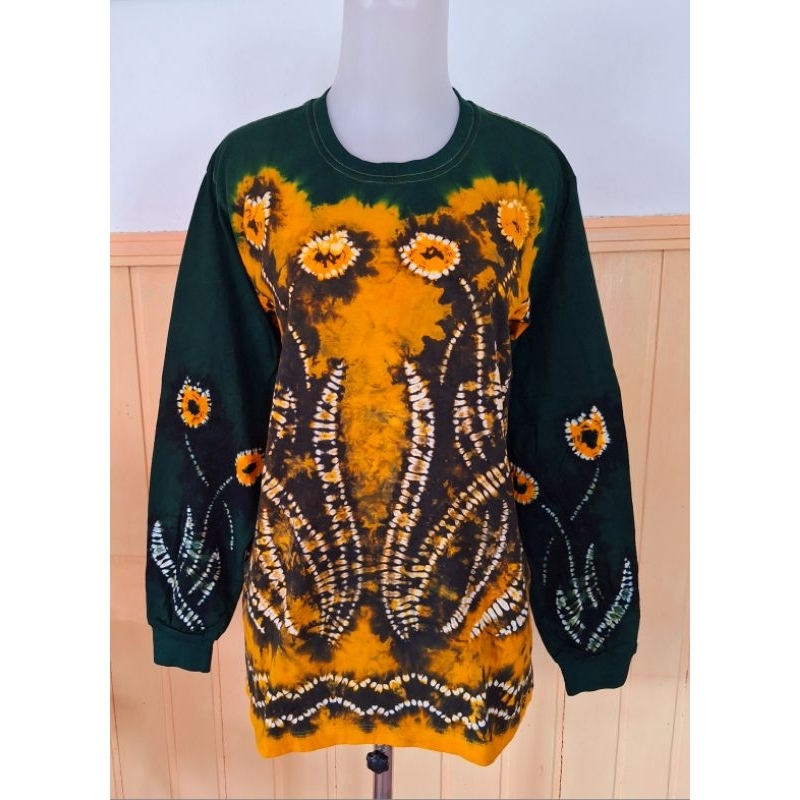 Kaos Sasirangan Atasan Kaos Wanita | Baju Sasirangan Kaos Unik | Sasirangan Banjarmasin Kaos Etnik