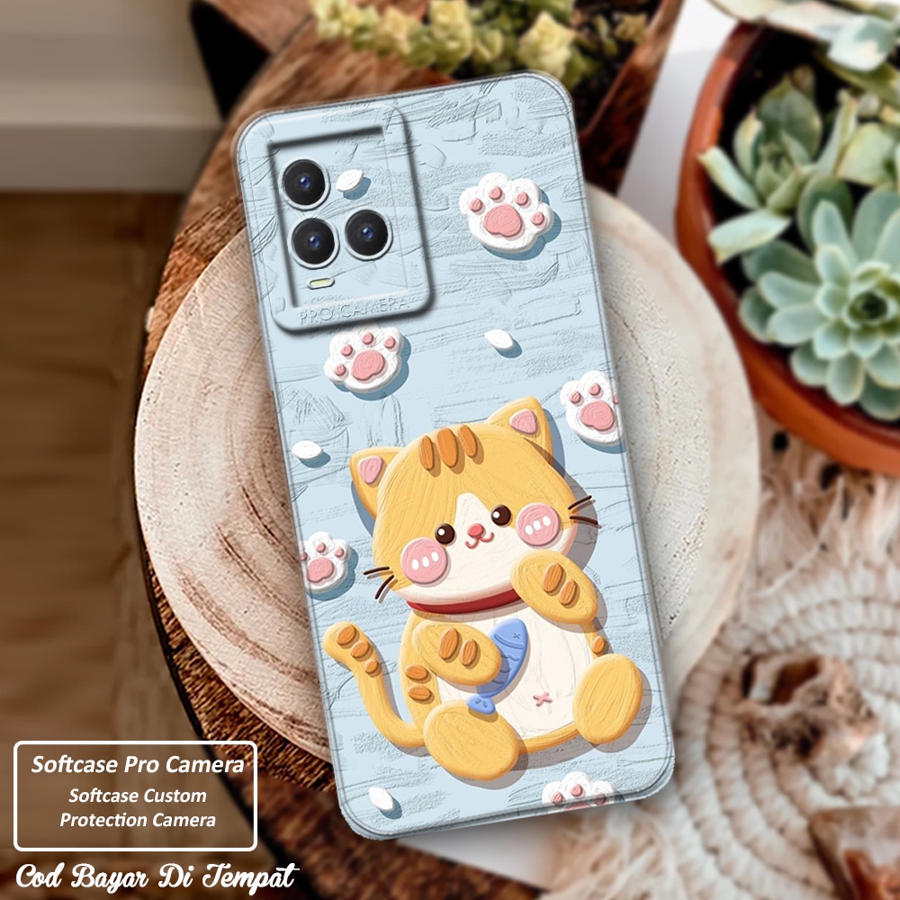 Softcase Pro Camera Case Hp VIVO Y21 - Y21A - Y21S - Y21T - Y33S Fashion Softcase Case Meow Kelinci 
