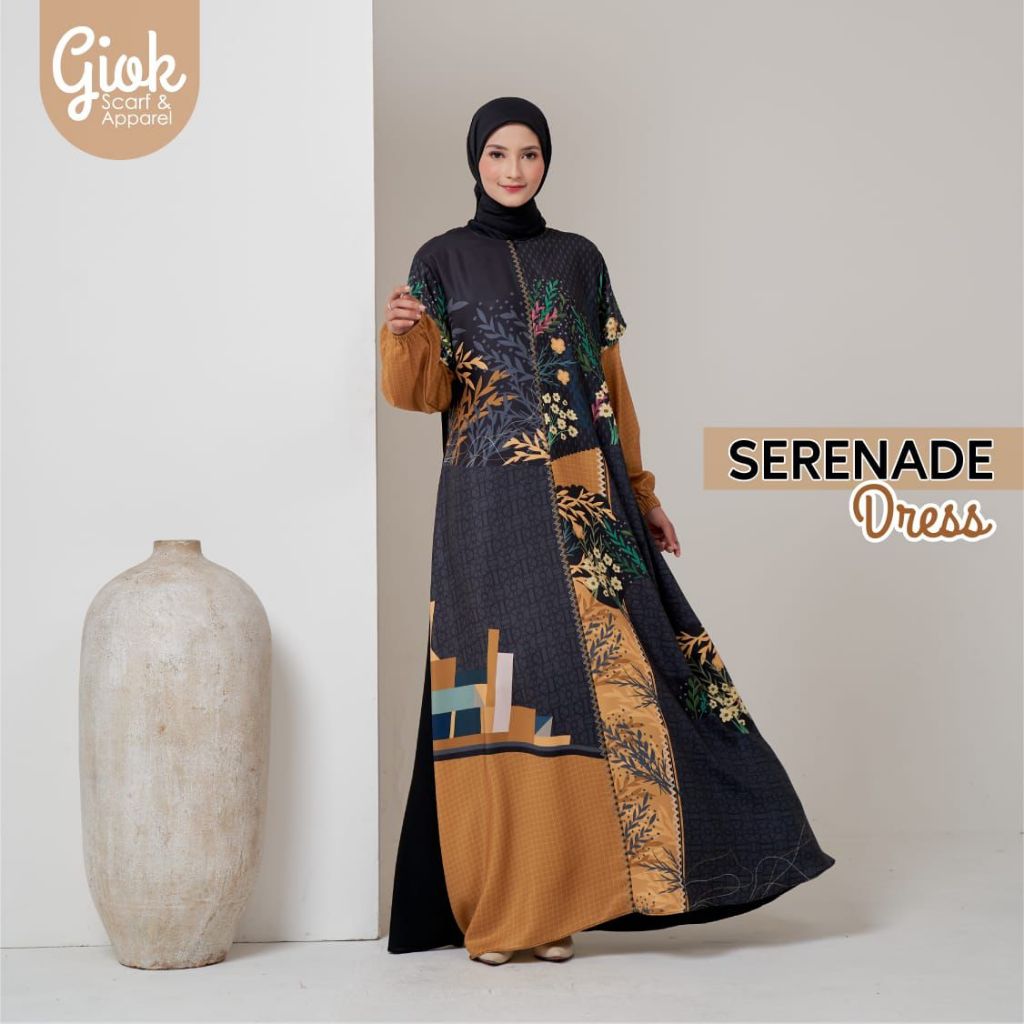 GAMIS EID SERENADE SERIES DEWASA & ANAK BY GIOK ORIGINAL
