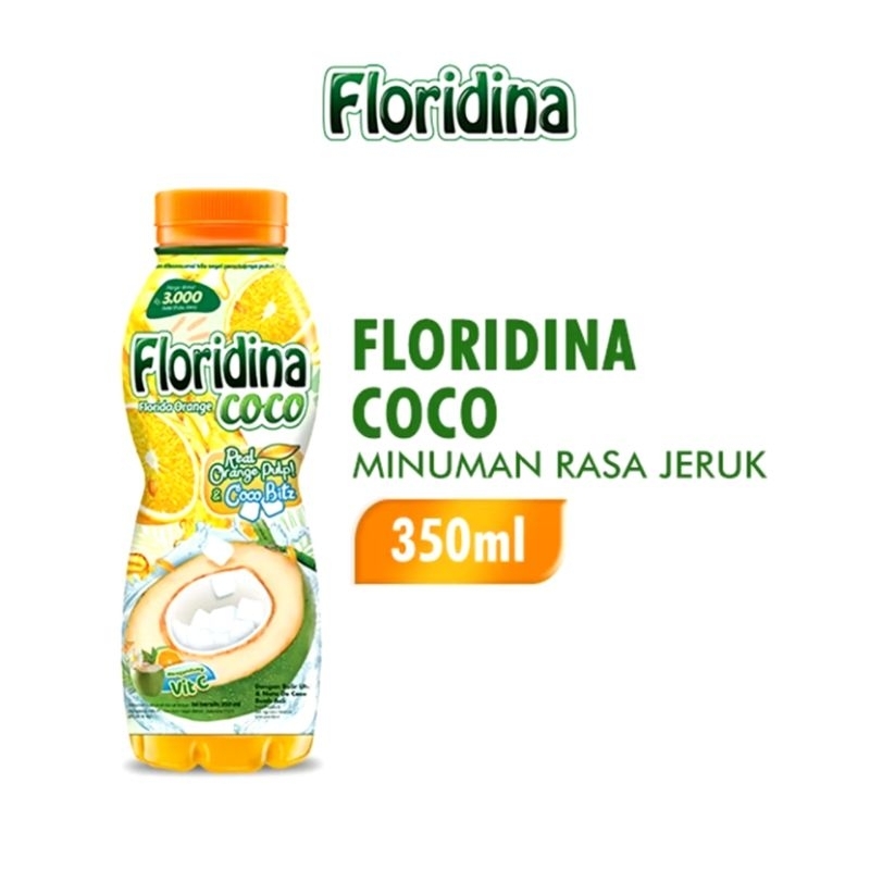 

❤️ FAMILY ❤️ ( 1 BOTOL ) Floridina coco / Floridina orange / minuman rasa jeruk 350 ML