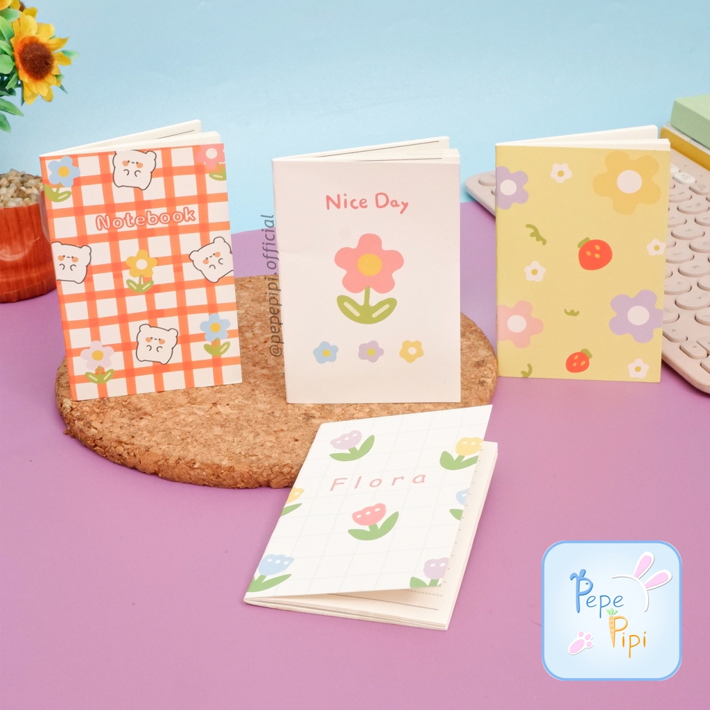 

Notebook A7 Bunga HX-813 Note Book Buku Catatan Memo Kecil Flower Book