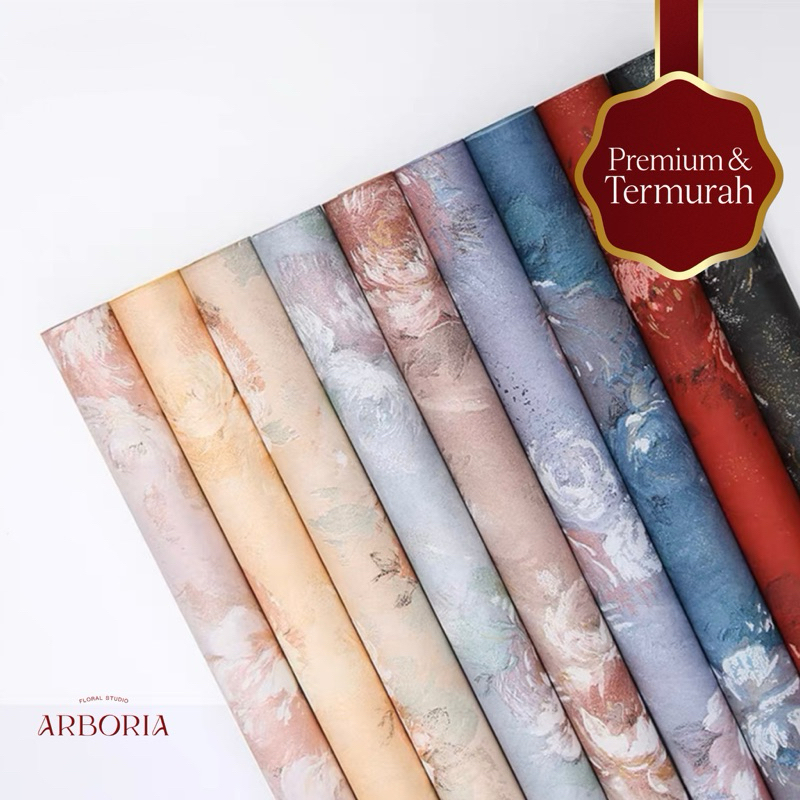 

[PREMIUM CHOICE] VICTORIAN PATTERN Kraft Paper Flower Wrapping Paper Kertas Bunga