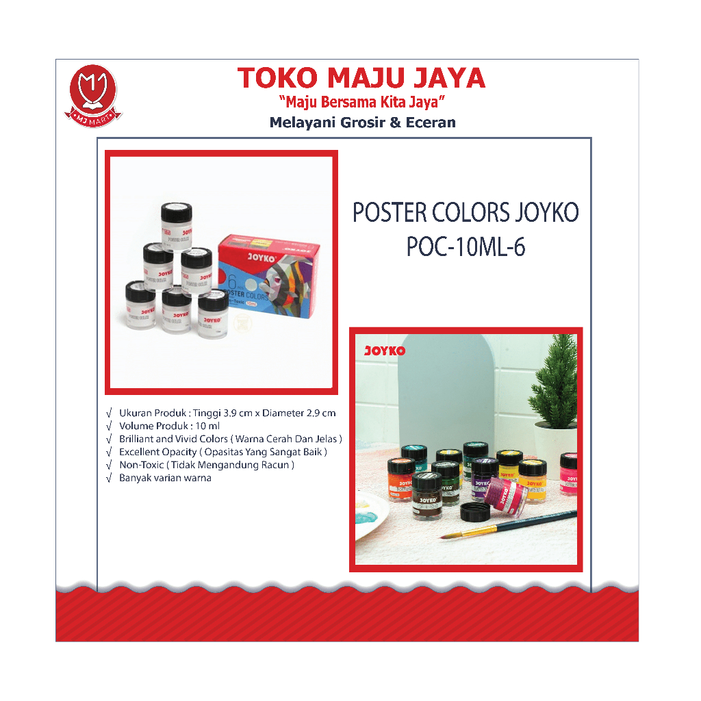 

POSTER COLORS JOYKO POC-10ML-6