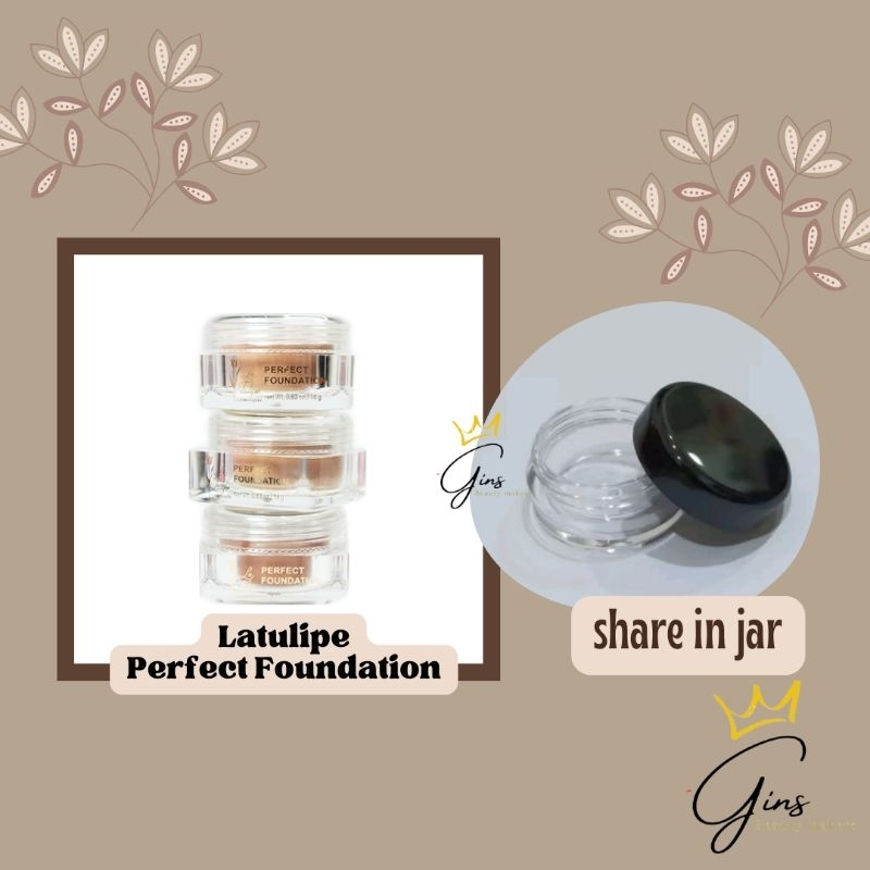 ✨ Gins ✨ La Tulipe Perfect Foundation SHARE IN JAR