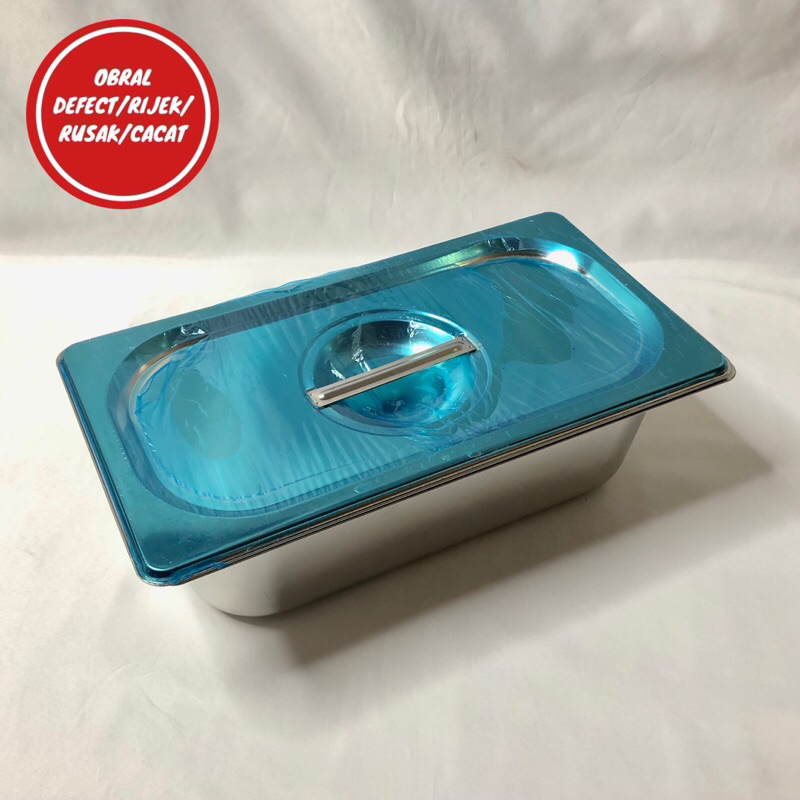 [OBRAL RIJEK] Food Pan Stainless Steel Wadah Makanan Prasmanan dengan Tutup - GN-201