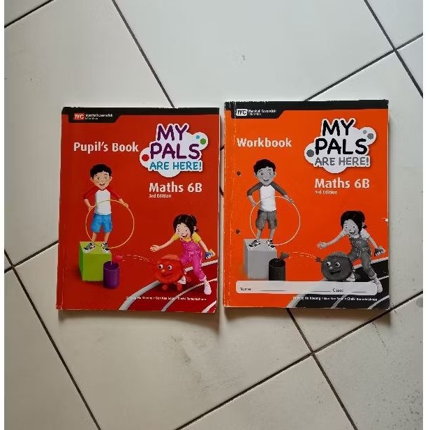 1 set my pals math 6b workbook dan pupils book ORIGINAL