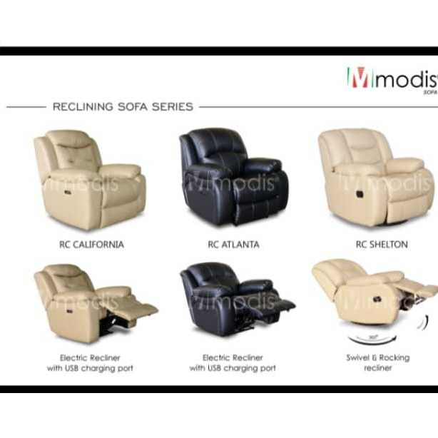 Sofa Modis Recliner Sofa Santai Minimalis Multifungsi