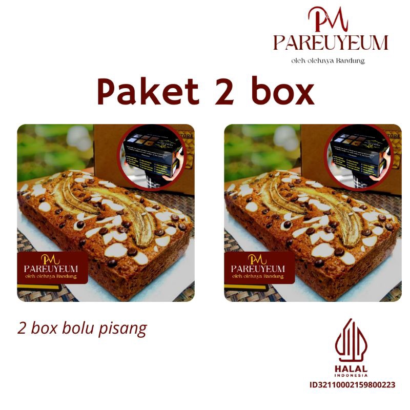 

bolu pisang classic paket 2 box
