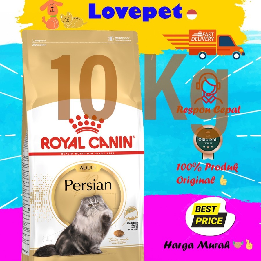 Makanan Kucing Kering untuk Kucing Ras Persia 10 Kilogram