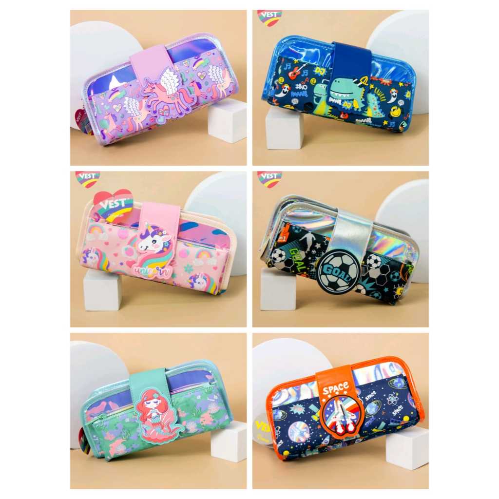

Vest Tempat pensil atau kotak pensil lipat 3 anak ori