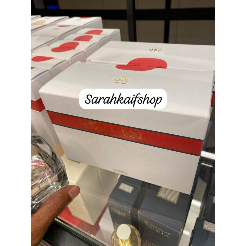 zara parfum original jastip redvanilla& blackamber