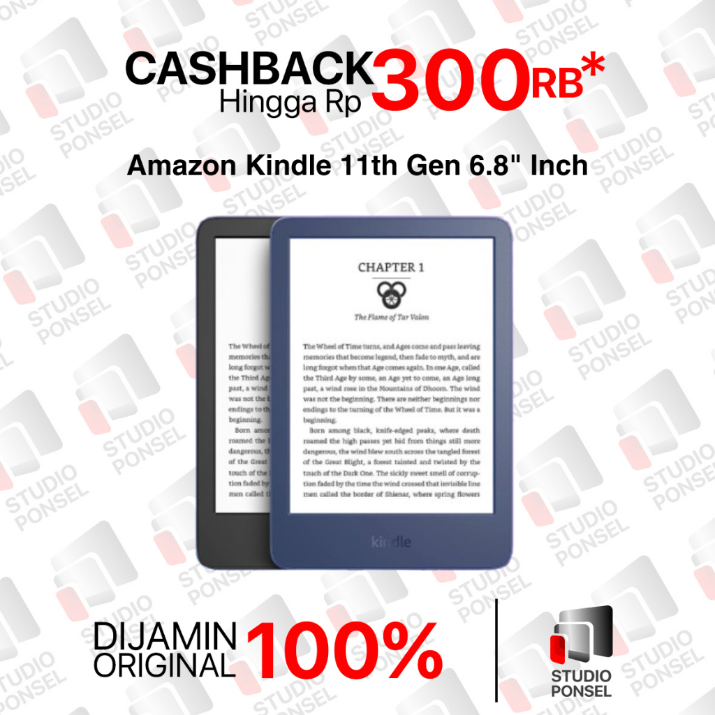 Amazon Kindle 2022 11th Gen 6" Inch 16GB Lightest & Compact eBook eReader