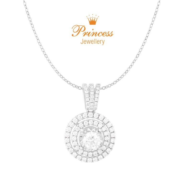 Liontin Berlian GIA Sertifikat PPD1131581 Princess Jewellery