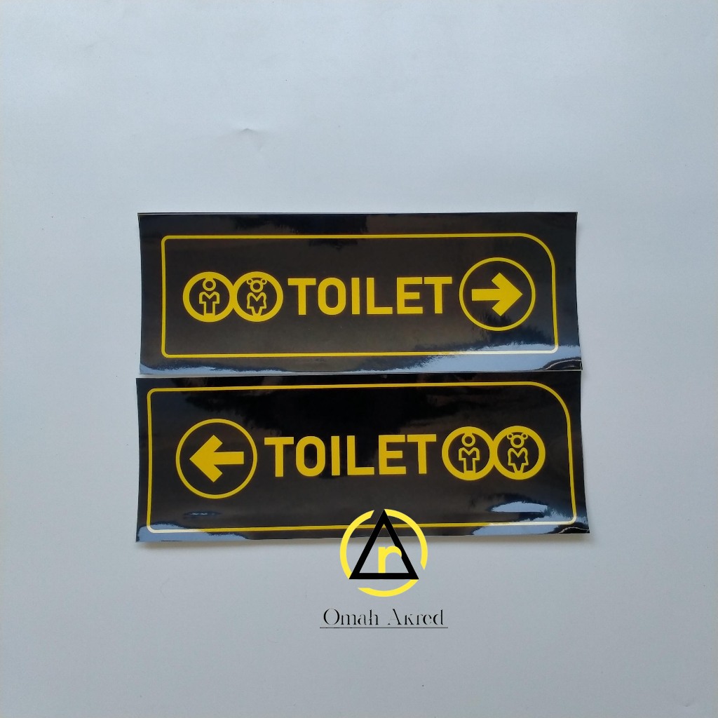 

Stiker Toilet - Stiker Toilet Kanan Kiri - Kamar Mandi - WC