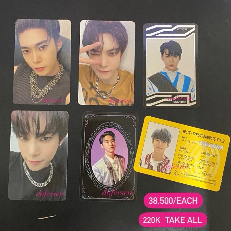 ‼️BACA DESCRIPTION SEBELUM CO‼️ PC PHOTOCARD MD DOYOUNG YEARBOOK - ID CARD RESONANCE - ID NCIT NCT 2