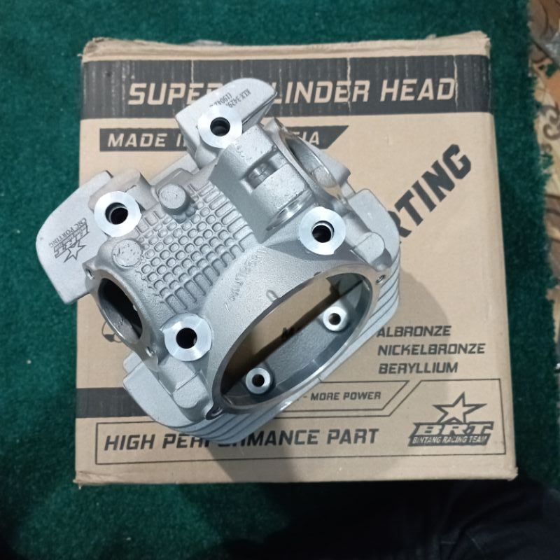 SUPER CYLINDER HEAD BRT KLX 150 SET KLEP 34/29 PORTING HEAD KLX BINTANG RACING TEAM BRT