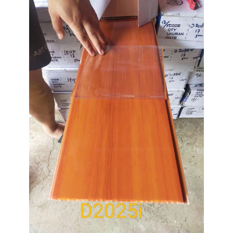 PLAFON PVC MOTIF KAYU GLOSSY TERMURAH