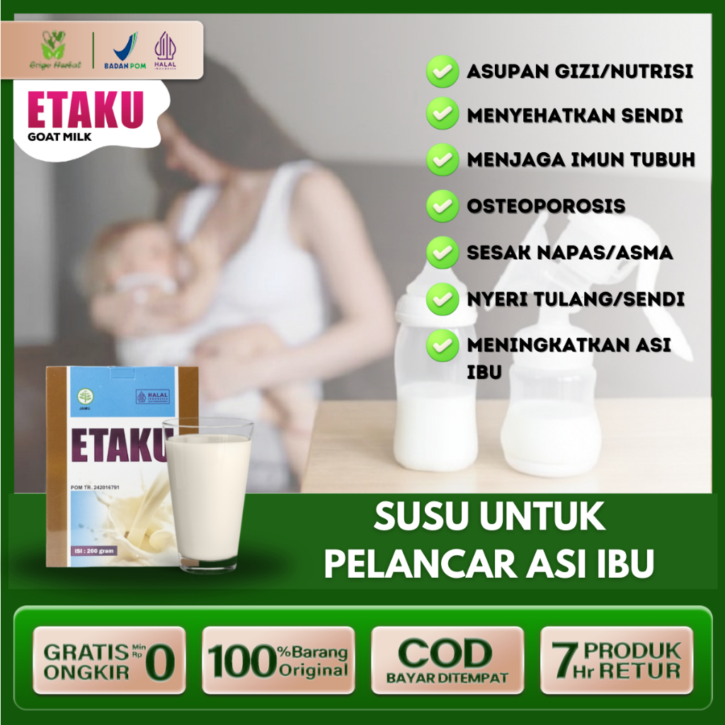 Susu Pelancar Produksi Asi Ibu Pelancar Asi Sehat Ibu Hamil Dan Menyusui Asi Booster Halal BPOM COD