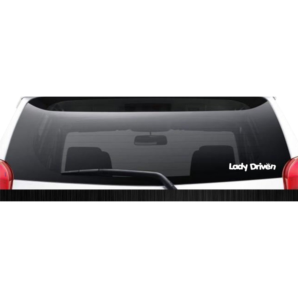 SINDEH GRAPHICA CUTTING STICKER KACA MOBIL LADY DRIVEN / DRIVER WANITA STIKER MOBIL KEREN