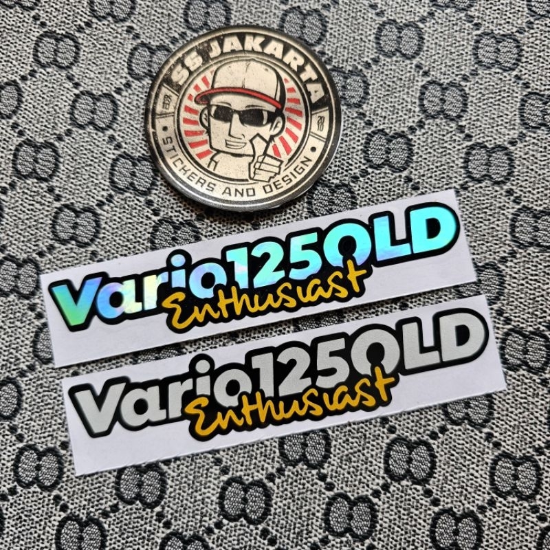 Stiker Sticker Vario 125 Old Enthusiast Cutting