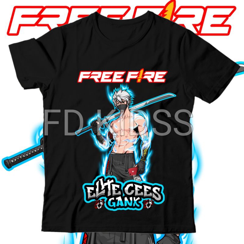 [ BISA COD ] BAJU ANAK LAKI LAKI PEREMPUAN LOGO FREEFIRE KARAKTER REPPER REAPER FREEFIRE FF ELITE CE