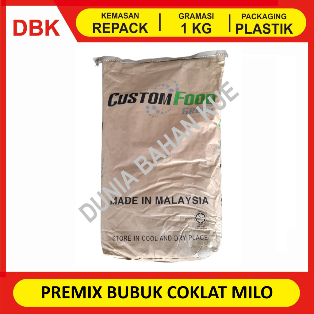 

PREMIX POWDER MINUMAN BUBUK COKLAT MILO - REPACK 1 KG