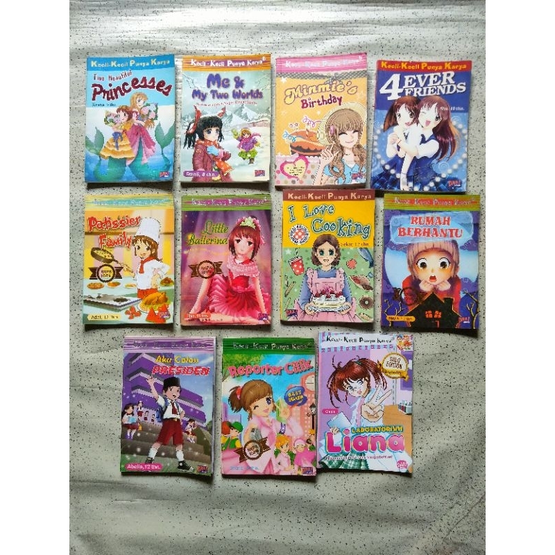 Buku Cerita Anak Kecil² Punya Karya; Two Beautiful PRINCESS, Me & My Two Worlds, Minmie's Birthday, 