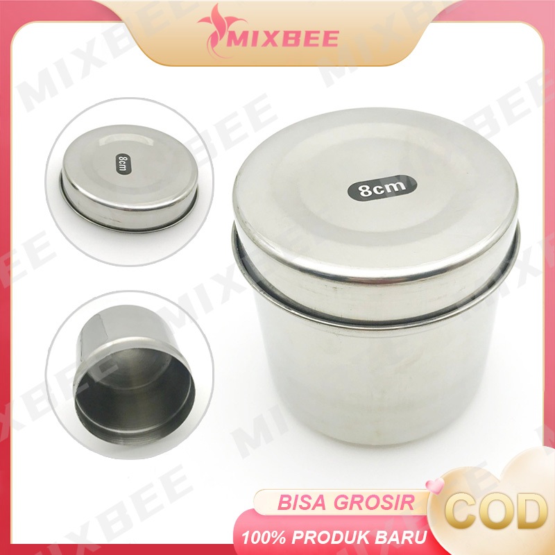 Dental tempat cotton roll pellet kasa tampon kapas sampah wadah cotton pellet kassa stainless steel 