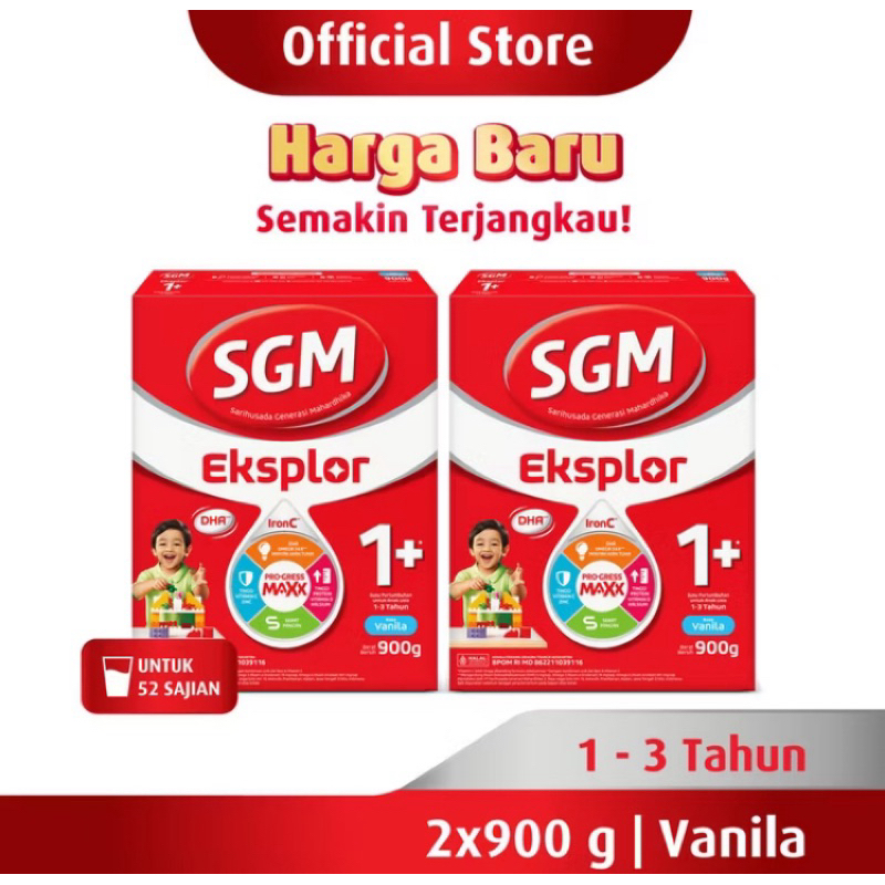 

Paket SGM eksplor 1+ vanilla 900 gr
