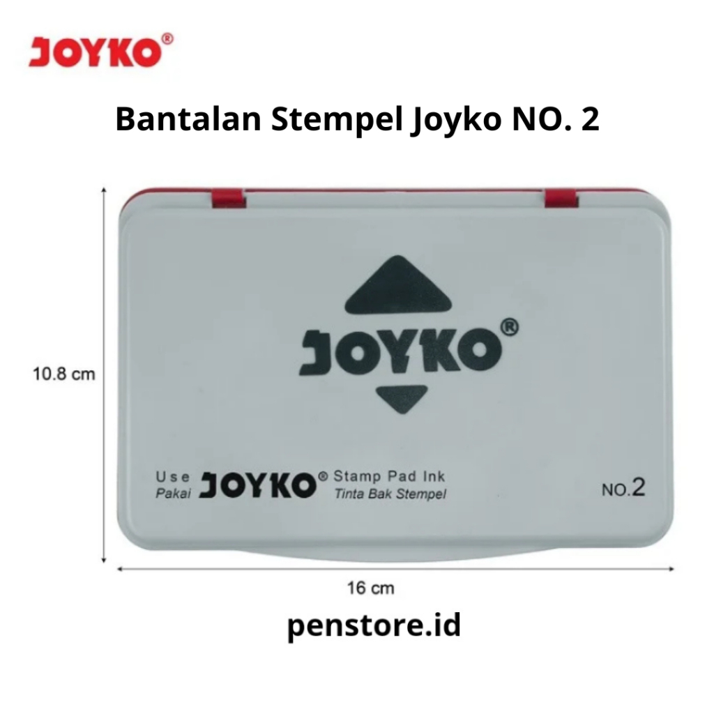 

(pcs) Bantalan Stampel Joyko No.2 Besar / Stamp Pad Polos / Bak Stempel Belum Isi Tinta
