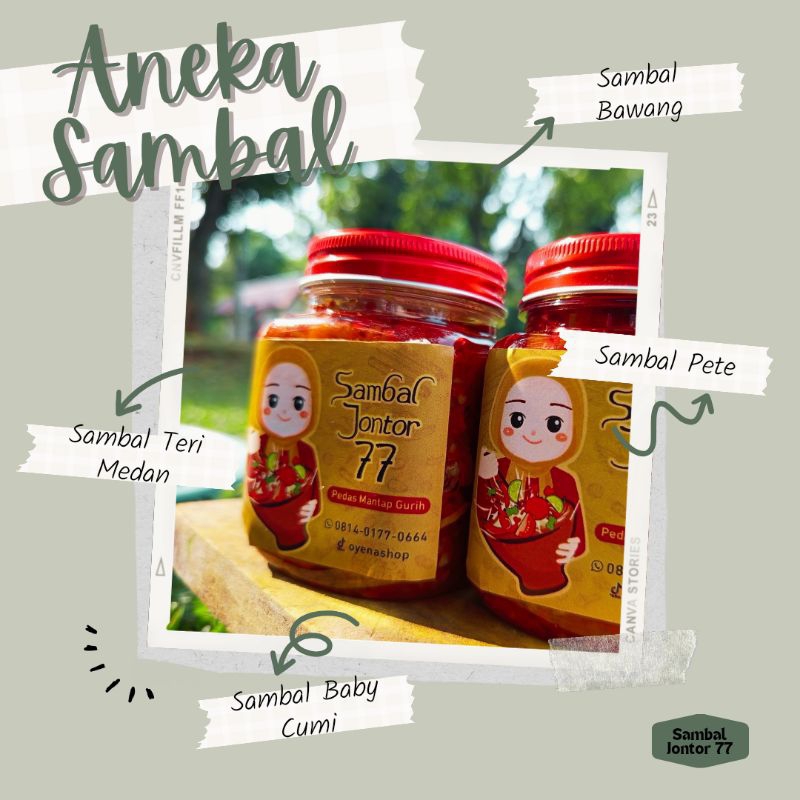 

Sambal Teri Jontor 77 200gr Enak, Halal, Bikin Jontor, Toples, Dibuat Dadakan, Pedasnya Bikin Jontor, Instan