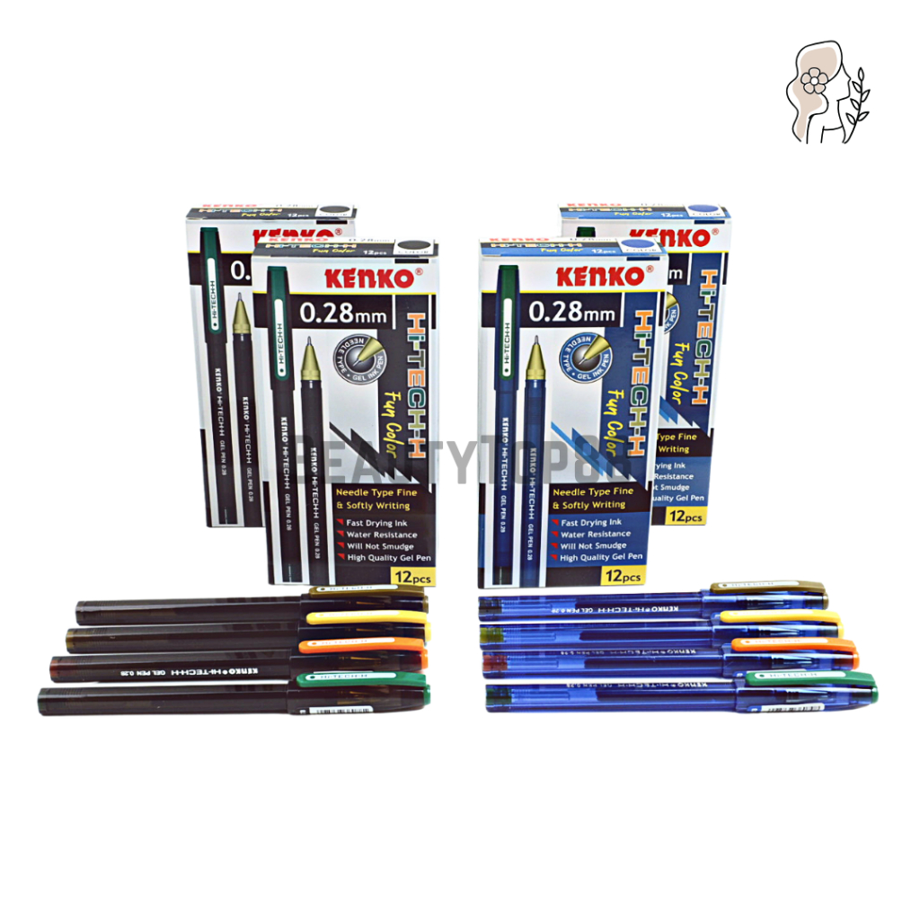 

Pulpen Kenko Hi Tech Fun Color 0.28 mm - Ballpoint Pen Tinta Gel Hi-Tech-H Tutup Warna Warni [PER LUSIN]